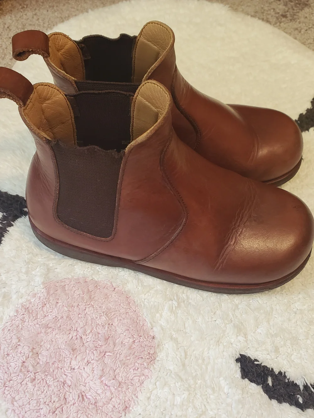 Adelisa & Co. Size 29, Toddler Boys Brown Leather Slip-On Casual Dress Shoes